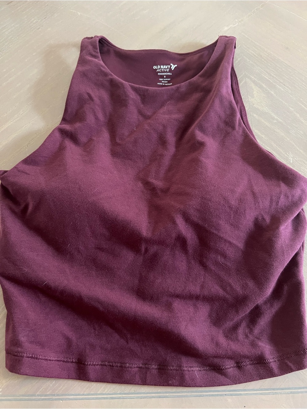 Old Navy Women's Plum Sleeveless Crop Tank